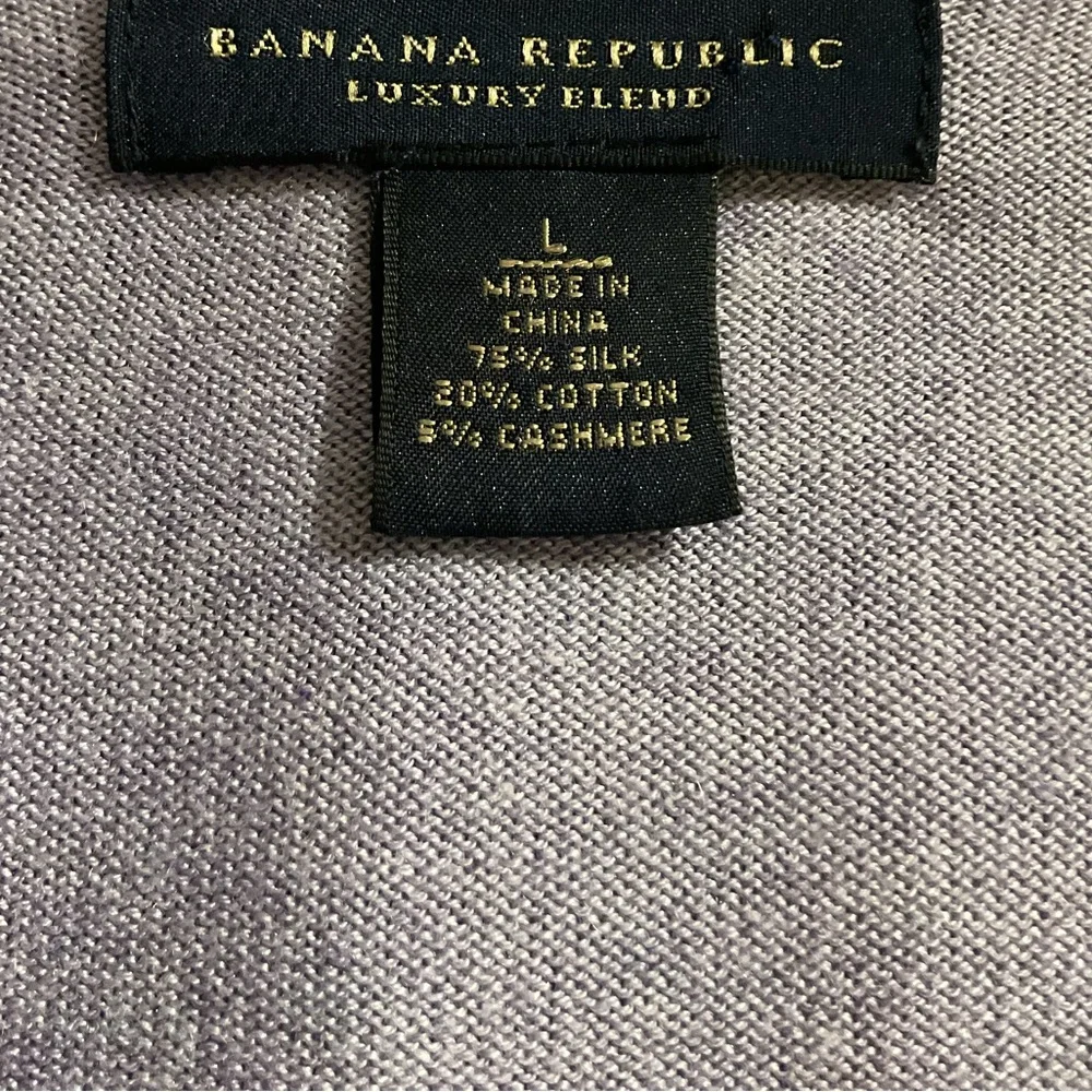 Banana‎ Republic Luxury Silk Cashmere & cotton Blend Sweater in light purple L
